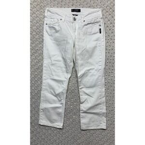 Silver Suki White Ankle Crop Jeans